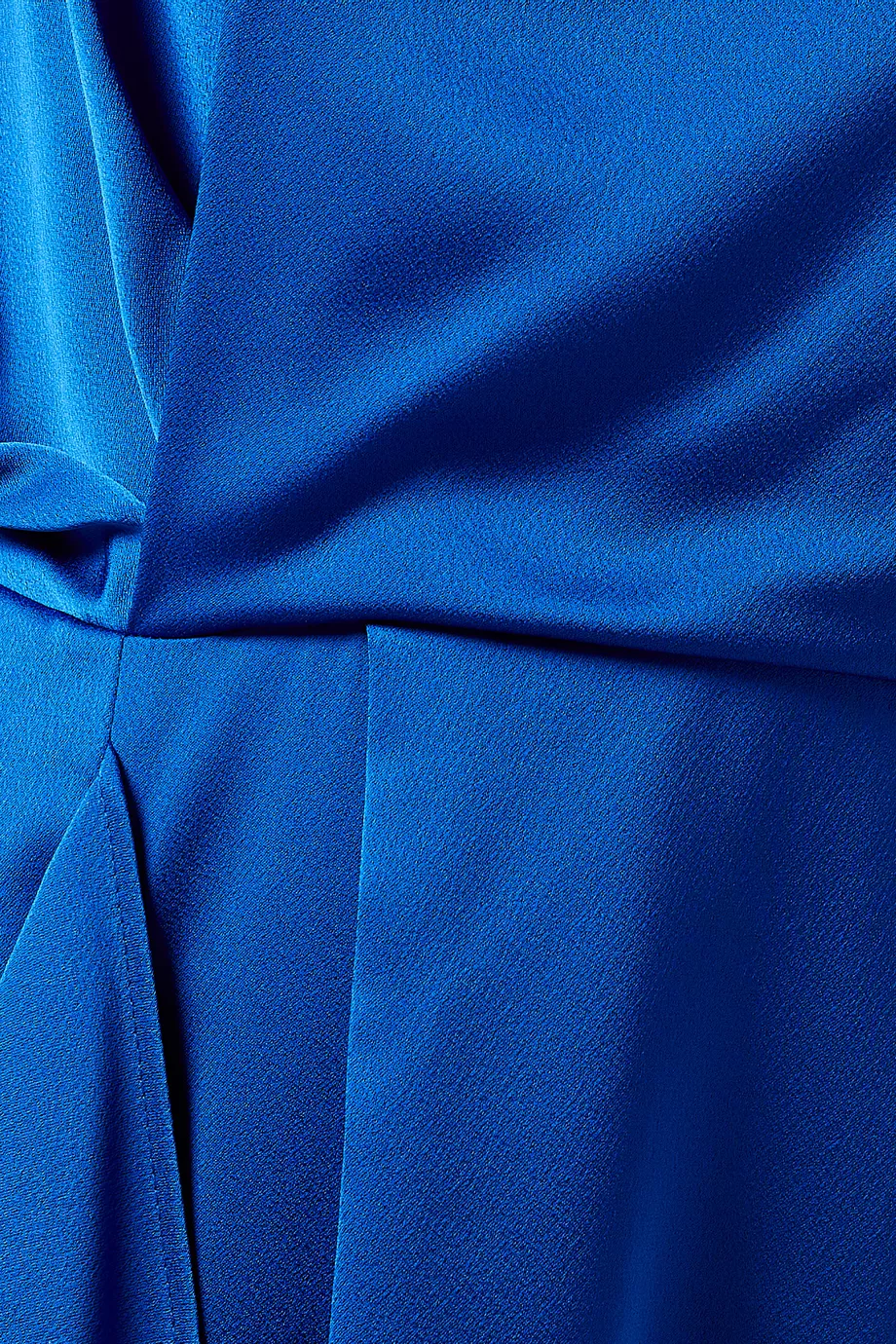Buy Setre Blue Slit Midi Dress in Satin For Women Online | Ounass Qatar